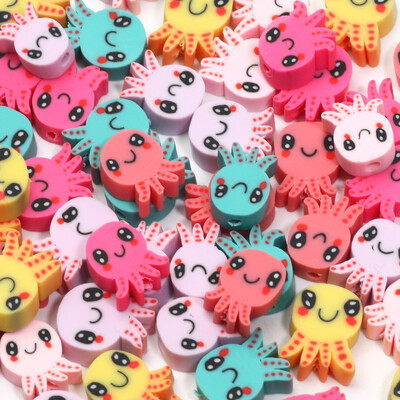 20/50/100pcs Cute Octopus Clay Spacer Beads Polymer Clay Beads for Jewelry Making Diy Phone Bracelet Chain Handmade Accessories