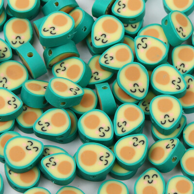 20/50/100db Aranyos tojásos polimer agyaggyöngyök mosolygó arc kézzel készített laza távtartó ékszerkészítéshez barkácsolás karkötő nyaklánc kiegészítők