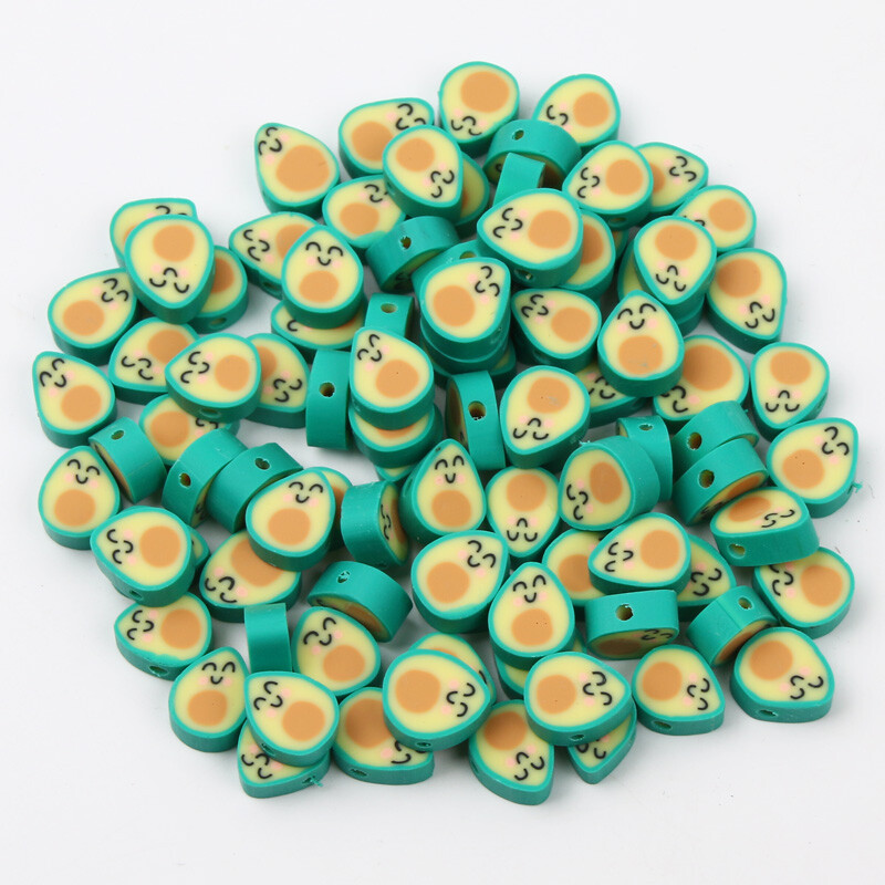 20/50/100db Aranyos tojásos polimer agyaggyöngyök mosolygó arc kézzel készített laza távtartó ékszerkészítéshez barkácsolás karkötő nyaklánc kiegészítők