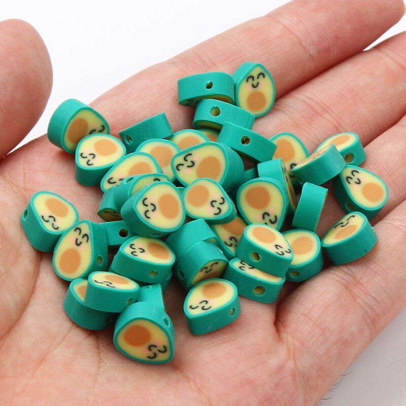 20/50/100db Aranyos tojásos polimer agyaggyöngyök mosolygó arc kézzel készített laza távtartó ékszerkészítéshez barkácsolás karkötő nyaklánc kiegészítők