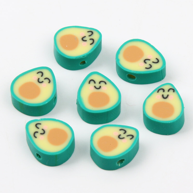 20/50/100db Aranyos tojásos polimer agyaggyöngyök mosolygó arc kézzel készített laza távtartó ékszerkészítéshez barkácsolás karkötő nyaklánc kiegészítők