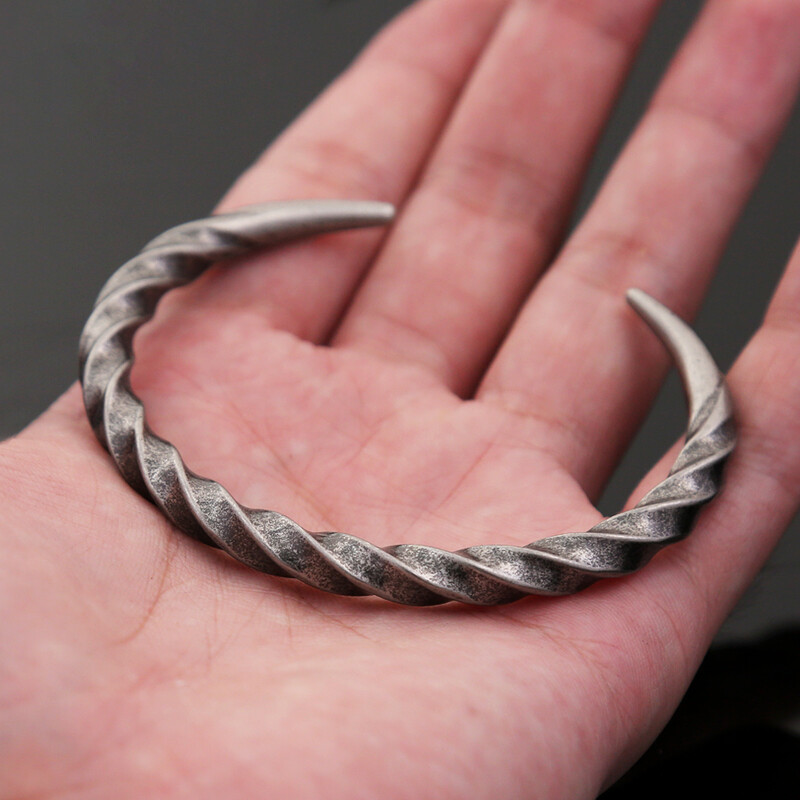 Módne vintage náramky z nehrdzavejúcej ocele 316L Twist, punkové hip hopové jednoduché náramky pre mužov a ženy, párty šperky, darčeky, dropshipping