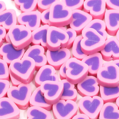 20/50/100db Lila Napraforgó Állatok Mosoly Gyöngyök Kerek Szív Forma Polimer Agyag Gyöngyök Ékszerekhez Diy karkötő Kulcstartó