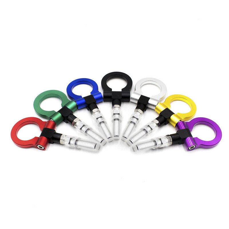 Trkaći automobil Prednji stražnji kuka za vuču Prsten za auto prikolicu Univerzalni set šipki za vuču kuke za vuču za Hondu Civic