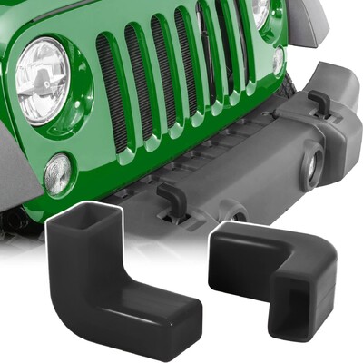 2 buc Huse pentru cârlig de remorcare pentru bara de protecție pentru Jeep Wrangler JK JL Gladiator JT 2007-2023 Bare de protecție față Towball Protect Accesorii auto