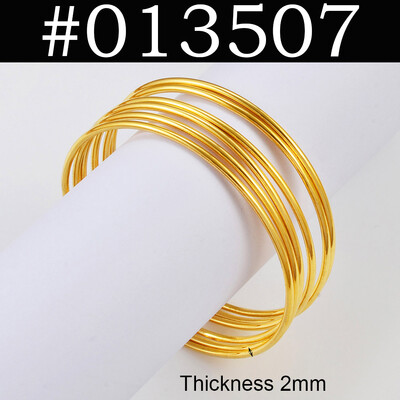 Anniyo 6τμχ/Παρτίδα Βραχιόλια Γυναικεία Κορίτσια Βραχιόλι Ντουμπάι Κύκλος Κοσμήματα Αραβικά Μέσης Ανατολής Αφρικής Μόδα Μεταλλικά βραχιόλια #014707