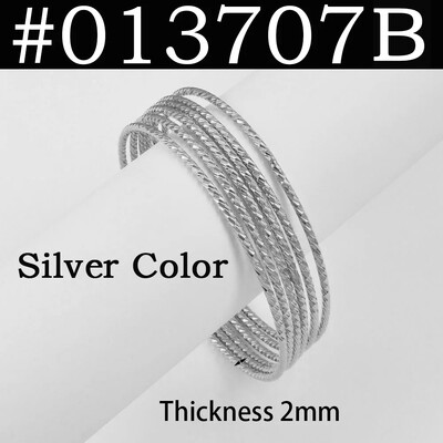 Anniyo 6τμχ/Παρτίδα Βραχιόλια Γυναικεία Κορίτσια Βραχιόλι Ντουμπάι Κύκλος Κοσμήματα Αραβικά Μέσης Ανατολής Αφρικής Μόδα Μεταλλικά βραχιόλια #014707