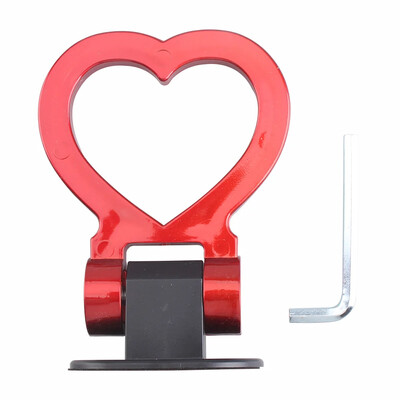 Többszínű autó utánfutó horgok matrica dekoráció autó hátsó első rögzítése utánfutó versenygyűrű jármű vonóhorog kulcsokkal