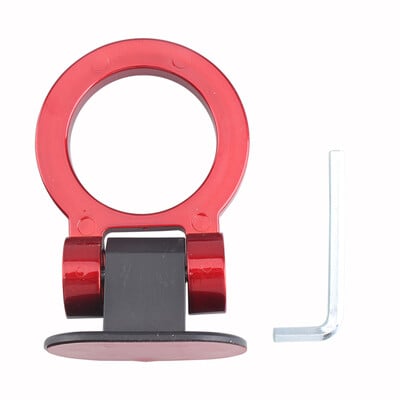 Többszínű autó utánfutó horgok matrica dekoráció autó hátsó első rögzítése utánfutó versenygyűrű jármű vonóhorog kulcsokkal