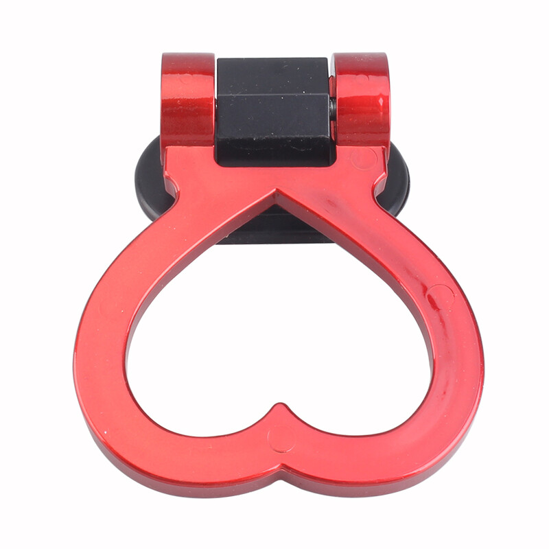 Többszínű autó utánfutó horgok matrica dekoráció autó hátsó első rögzítése utánfutó versenygyűrű jármű vonóhorog kulcsokkal