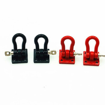 DIY 2Pcs Trailer Towing Buckle Tow Hooks Metal Climbing Trailer Shackles for 1/10 RC Simulation Climbing Car