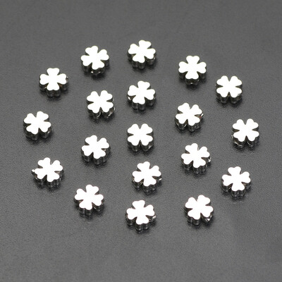 Trifoi cu patru foi de 6/8mm CCB margele distanțatoare coliere brățări margele acrilice pentru fabricarea de bijuterii DIY accesorii pentru lanțuri de telefon