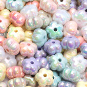 13 mm 20 vnt Spalvoti mieli gėlių karoliukai laisvi tarpiniai karoliukai akrilo karoliukai papuošalams gaminti „pasidaryk pats“ papuošalai, rankų darbo amatų priedai