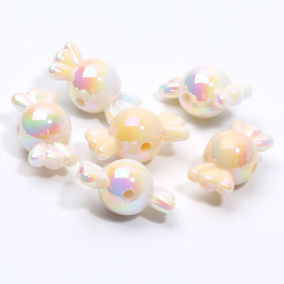 Akrylové korálky Candy Spacer 11x21mm 10ks s gradientnými farbami na výrobu šperkov, náhrdelníkov, remeselných doplnkov.