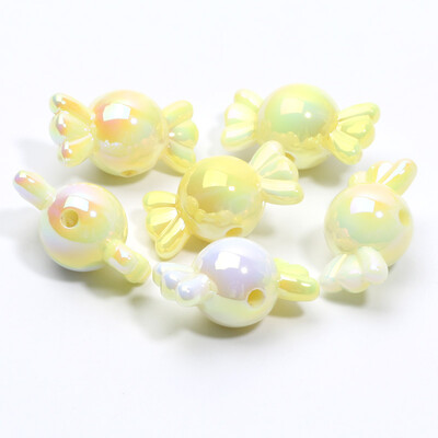 Akrylové korálky Candy Spacer 11x21mm 10ks s gradientnými farbami na výrobu šperkov, náhrdelníkov, remeselných doplnkov.