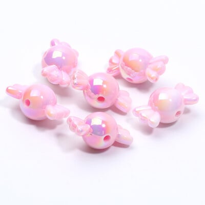 Akrylové korálky Candy Spacer 11x21mm 10ks s gradientnými farbami na výrobu šperkov, náhrdelníkov, remeselných doplnkov.