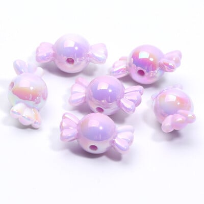 Akrylové korálky Candy Spacer 11x21mm 10ks s gradientnými farbami na výrobu šperkov, náhrdelníkov, remeselných doplnkov.