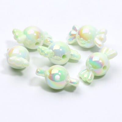 Akrylové korálky Candy Spacer 11x21mm 10ks s gradientnými farbami na výrobu šperkov, náhrdelníkov, remeselných doplnkov.