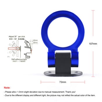 ABS Styling Car Trailer Hooks Αυτοκόλλητο Διακόσμηση Αυτοκινήτου Πίσω Μπροστινό Trailer Simulation Tralier Tow Hook Kit Αξεσουάρ αυτοκινήτου