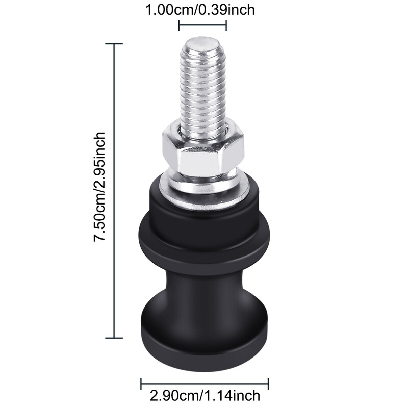 3/8 1/2 Clevis Slip autós csörlő kötél kampós állvány alumínium ötvözet csörlő horogtartó 10" csavarra szerelhető acél félig összekapcsolt tartozékokhoz