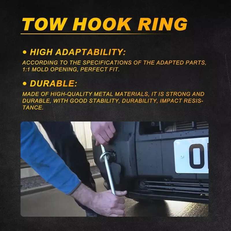 Vonószem horog 1348135080 vonóhorog vonósaru szemhurok konzol gyűrű illik Citroen relé 2006-Up Peugeot Boxer 2006-Up típushoz