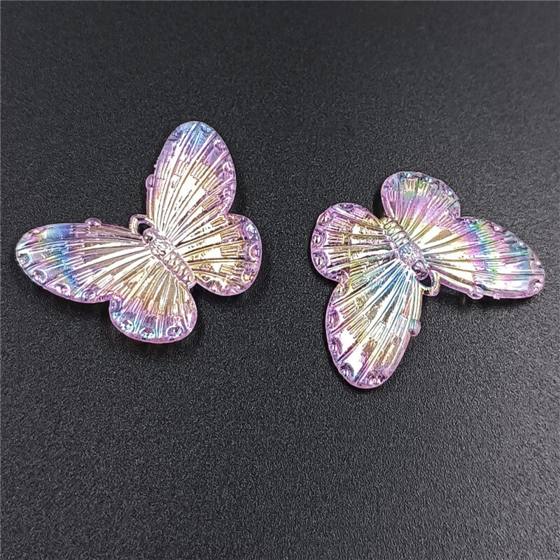 nyaklánchoz lézeres színes karkötő készítés 10db barkács kézzel készített anyag pillangó gyöngyök divat ékszer kiegészítők