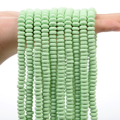 6mm 110db lapos kerek abakusz formájú matt polimer agyag gyöngyök laza távtartó gyöngyök ékszerkészítéshez kézimunka karkötők nyaklánc