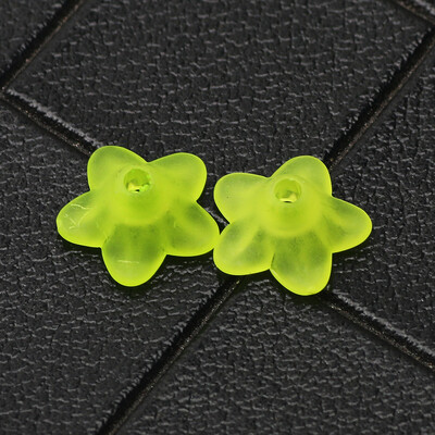 10x4mm 100db matt fehér virág akril gyöngyök karkötők laza távtartó gyöngyök ékszerek készítéséhez barkácsolás női fülbevalók kiegészítők