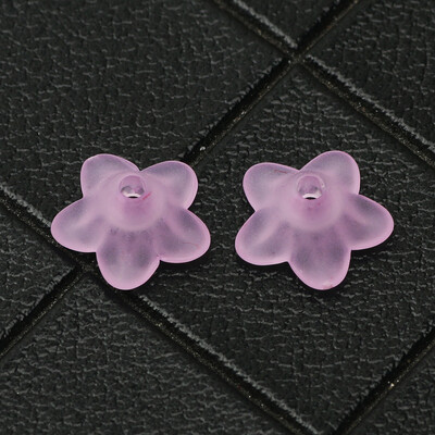 10x4mm 100db matt fehér virág akril gyöngyök karkötők laza távtartó gyöngyök ékszerek készítéséhez barkácsolás női fülbevalók kiegészítők