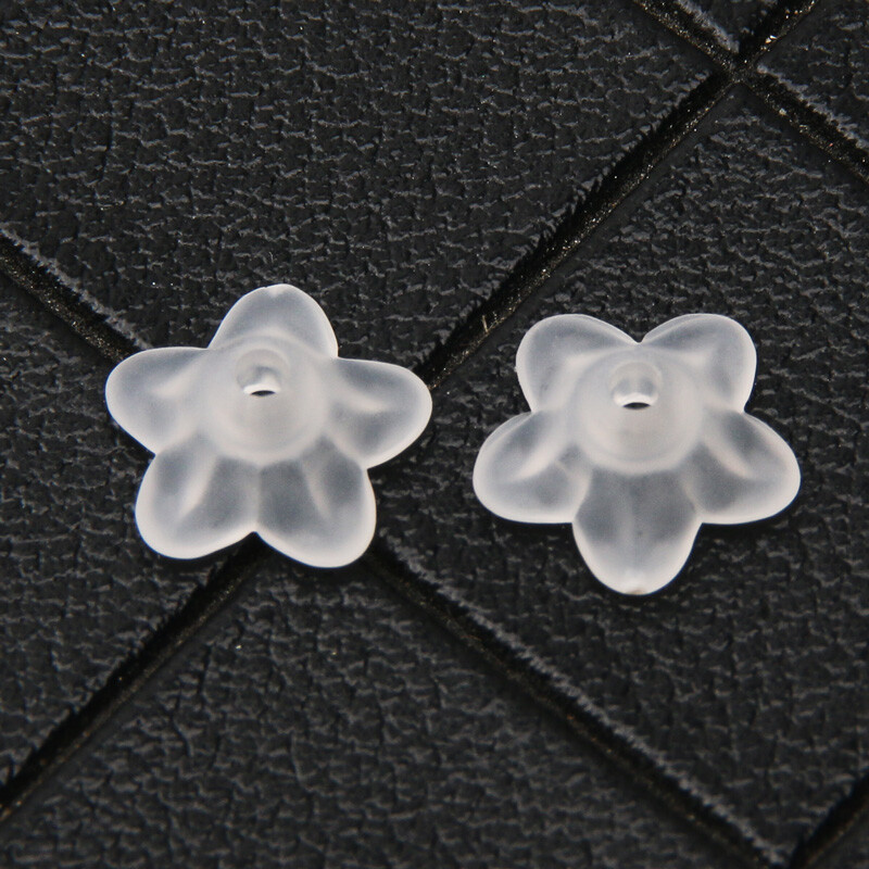 10x4mm 100db matt fehér virág akril gyöngyök karkötők laza távtartó gyöngyök ékszerek készítéséhez barkácsolás női fülbevalók kiegészítők