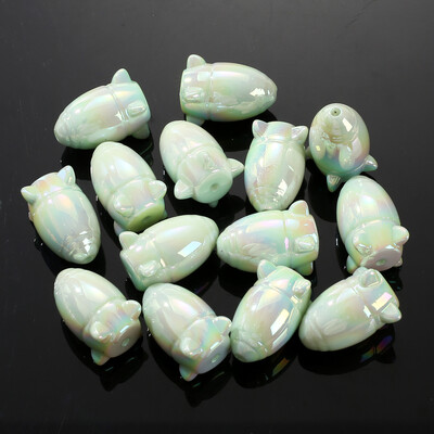 30 vnt šviečiančių akrilo karoliukų, 15 mm pentagramos palaidų karoliukų, skirtų tamsoje švytintiems papuošalams gaminti „pasidaryk pats“ apyrankės karoliai, auskarai