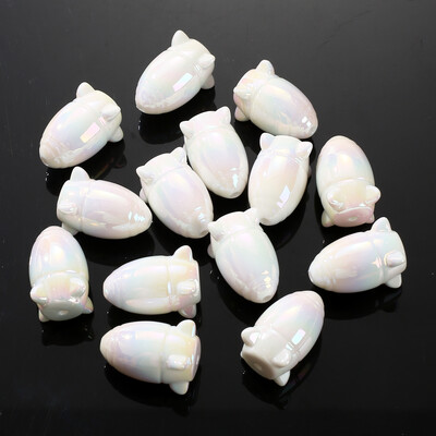 30 vnt šviečiančių akrilo karoliukų, 15 mm pentagramos palaidų karoliukų, skirtų tamsoje švytintiems papuošalams gaminti „pasidaryk pats“ apyrankės karoliai, auskarai