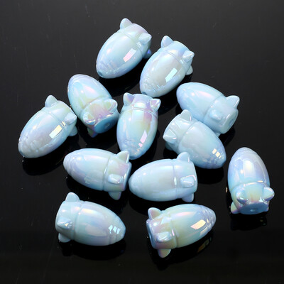 30 vnt šviečiančių akrilo karoliukų, 15 mm pentagramos palaidų karoliukų, skirtų tamsoje švytintiems papuošalams gaminti „pasidaryk pats“ apyrankės karoliai, auskarai