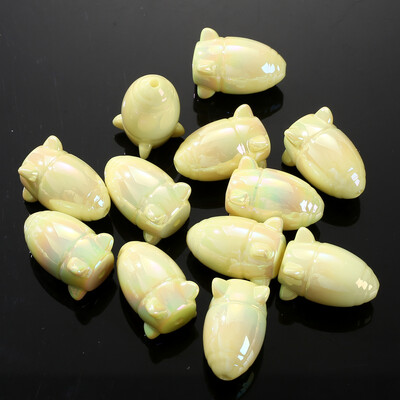 30 vnt šviečiančių akrilo karoliukų, 15 mm pentagramos palaidų karoliukų, skirtų tamsoje švytintiems papuošalams gaminti „pasidaryk pats“ apyrankės karoliai, auskarai