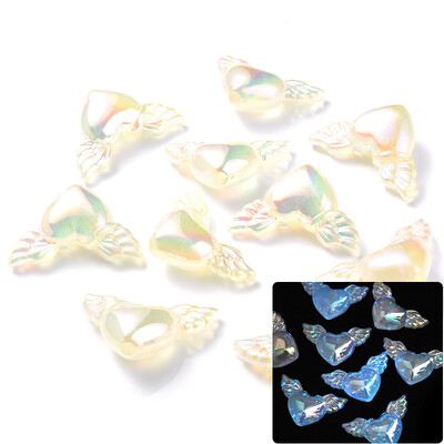 30 vnt šviečiančių akrilo karoliukų, 15 mm pentagramos palaidų karoliukų, skirtų tamsoje švytintiems papuošalams gaminti „pasidaryk pats“ apyrankės karoliai, auskarai