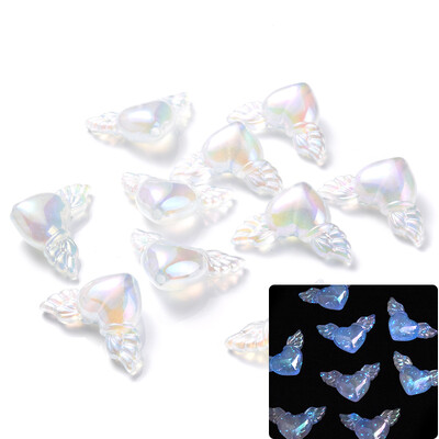 30 vnt šviečiančių akrilo karoliukų, 15 mm pentagramos palaidų karoliukų, skirtų tamsoje švytintiems papuošalams gaminti „pasidaryk pats“ apyrankės karoliai, auskarai