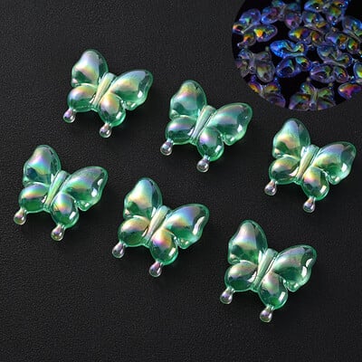 30 vnt šviečiančių akrilo karoliukų, 15 mm pentagramos palaidų karoliukų, skirtų tamsoje švytintiems papuošalams gaminti „pasidaryk pats“ apyrankės karoliai, auskarai