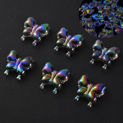 30 vnt šviečiančių akrilo karoliukų, 15 mm pentagramos palaidų karoliukų, skirtų tamsoje švytintiems papuošalams gaminti „pasidaryk pats“ apyrankės karoliai, auskarai