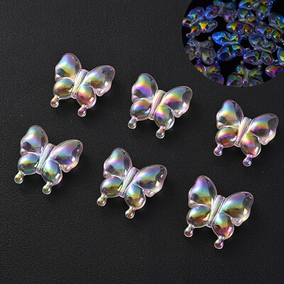 30 vnt šviečiančių akrilo karoliukų, 15 mm pentagramos palaidų karoliukų, skirtų tamsoje švytintiems papuošalams gaminti „pasidaryk pats“ apyrankės karoliai, auskarai