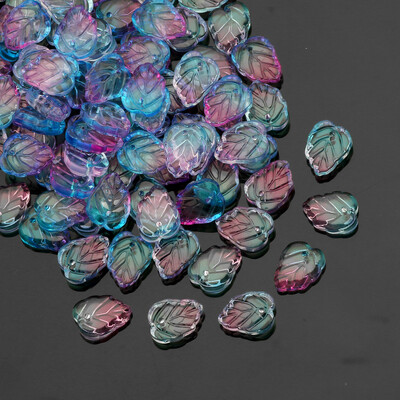 10X13mm AB krištáľové korálky z českého skla v tvare listu na výrobu šperkov, príveskov, náramkov, náhrdelníkov a remesiel