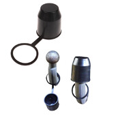 Univerzalna 54 mm automatska poluga za vuču Kuglasti poklopac Dodaci Izdržljiva crna kapa Kuka za vuču Karavan Auto prikolica Zaštitna navlaka za kuku