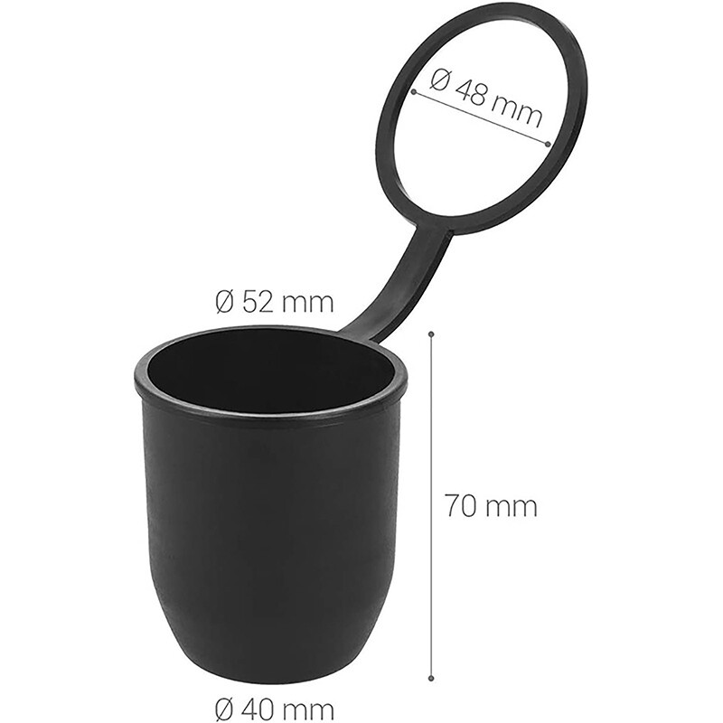 Univerzalna 54 mm automatska poluga za vuču Kuglasti poklopac Dodaci Izdržljiva crna kapa Kuka za vuču Karavan Auto prikolica Zaštitna navlaka za kuku