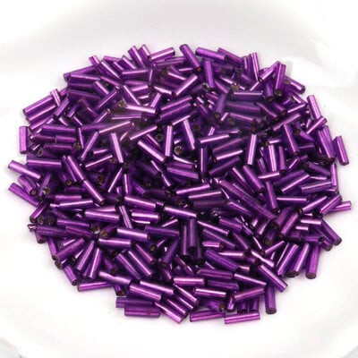 Sklenené české korálky s podšívkou, ručne vyrobené, veľkoobchod, 17 farieb, 2x6 mm, 300 ks