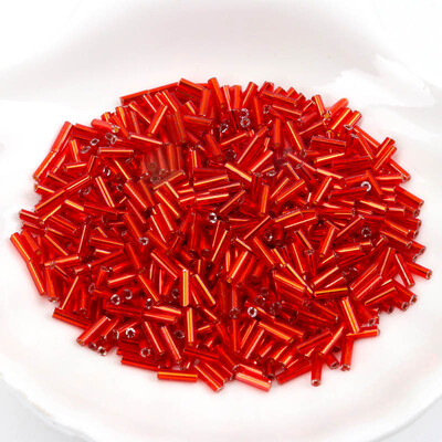 Sklenené české korálky s podšívkou, ručne vyrobené, veľkoobchod, 17 farieb, 2x6 mm, 300 ks