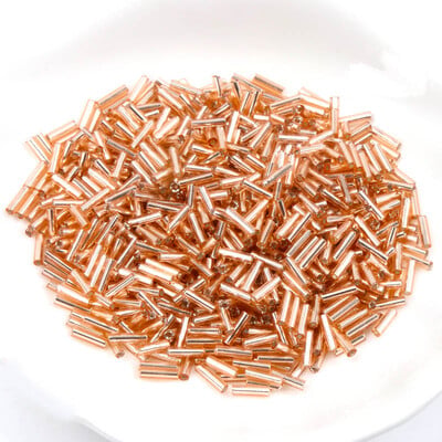 Sklenené české korálky s podšívkou, ručne vyrobené, veľkoobchod, 17 farieb, 2x6 mm, 300 ks