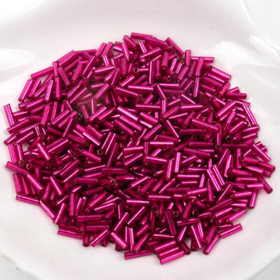 Sklenené české korálky s podšívkou, ručne vyrobené, veľkoobchod, 17 farieb, 2x6 mm, 300 ks