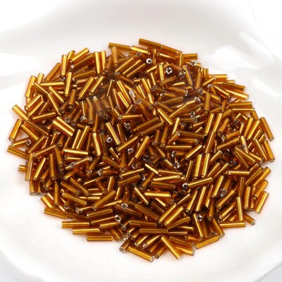 Sklenené české korálky s podšívkou, ručne vyrobené, veľkoobchod, 17 farieb, 2x6 mm, 300 ks