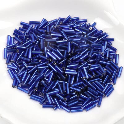 Sklenené české korálky s podšívkou, ručne vyrobené, veľkoobchod, 17 farieb, 2x6 mm, 300 ks
