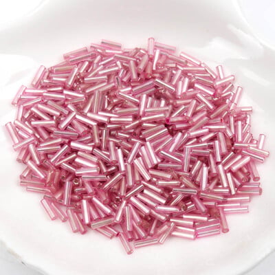 Sklenené české korálky s podšívkou, ručne vyrobené, veľkoobchod, 17 farieb, 2x6 mm, 300 ks