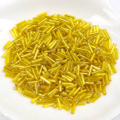 Sklenené české korálky s podšívkou, ručne vyrobené, veľkoobchod, 17 farieb, 2x6 mm, 300 ks